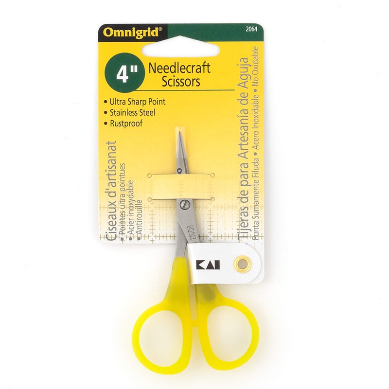 Omnigrid 4-Inch Needlecraft Scissors, Ultra Sharp Point, Stainless Steel, 1 Count - Image 2